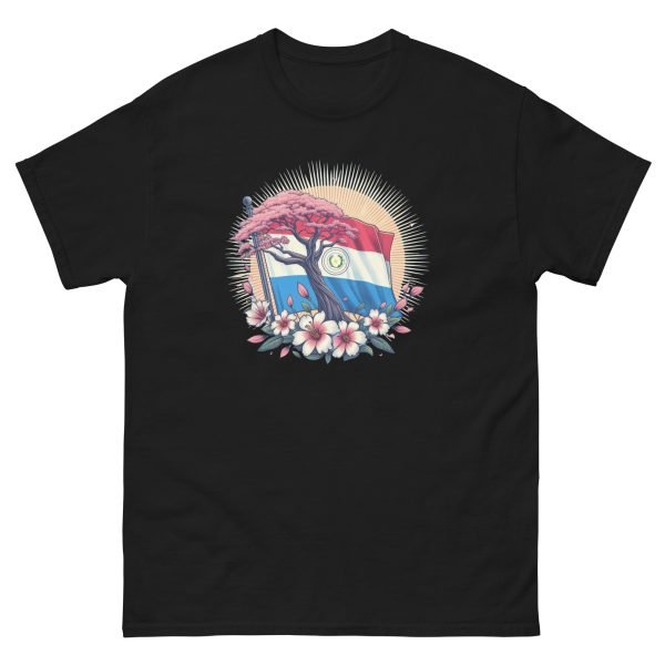 Camiseta Unisex “Lapacho Rosa y Bandera Paraguaya”