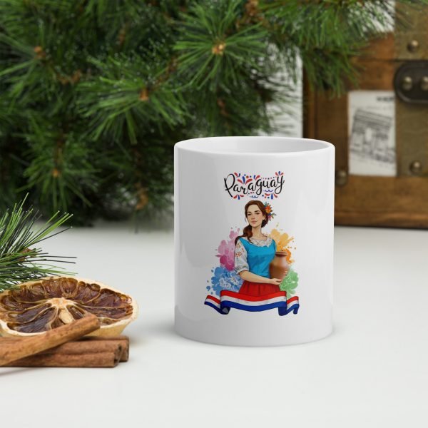 Taza Blanca - Mujer Paraguaya - Imagen 3
